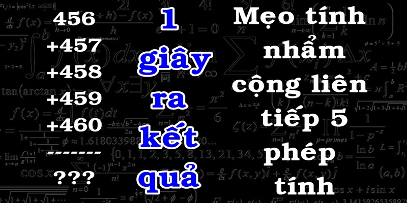 Cộng liên tiếp 5 phép tính